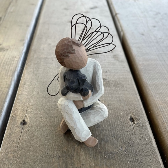Willow Tree Angel of Comfort Boy with Dog Figurine Lordi 2001 - Picture 2 of 8